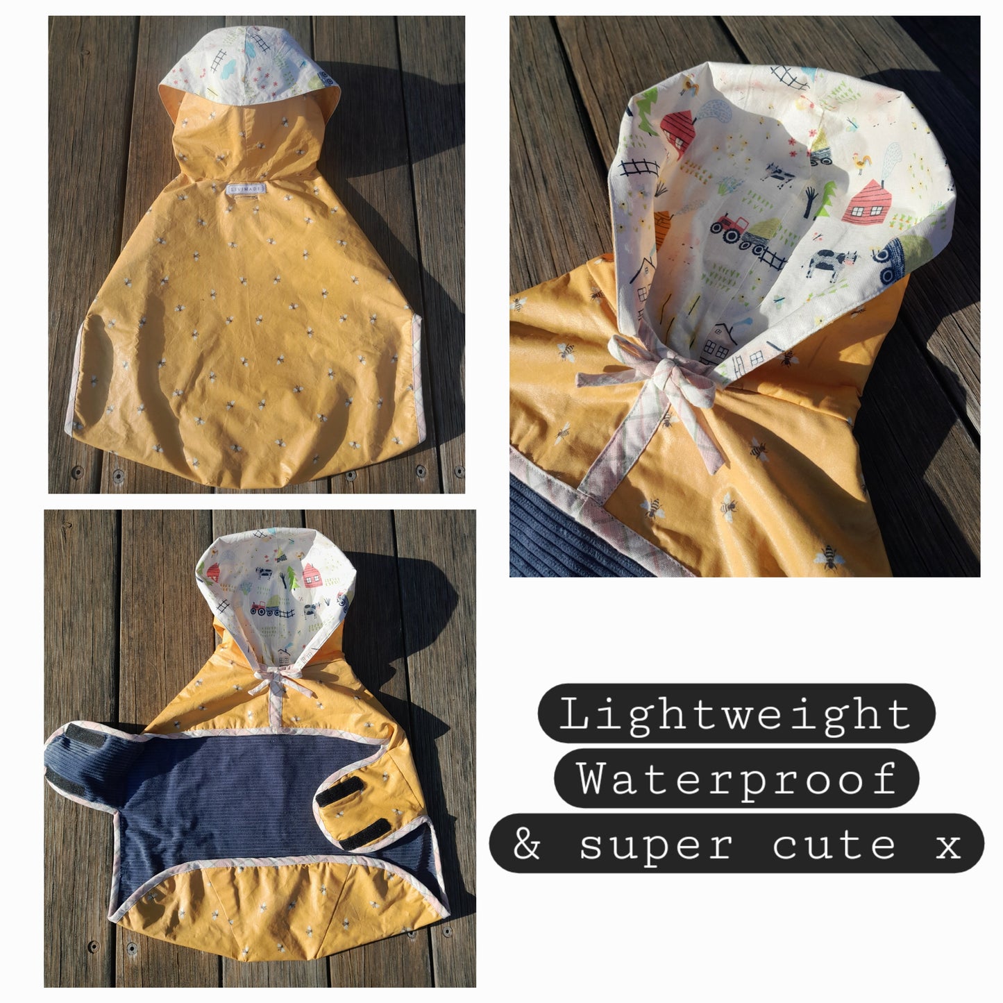 DOG RAIN COAT - MADE TO ORDER