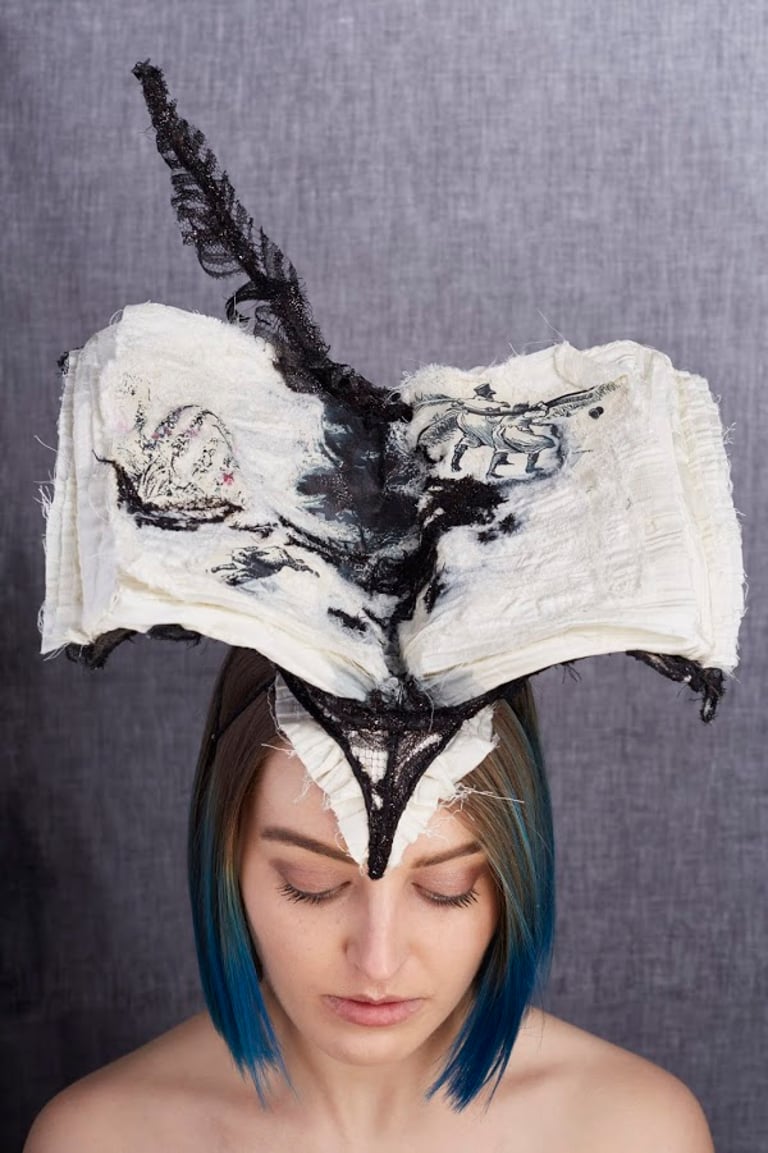 OPEN BOOK HEADPIECE